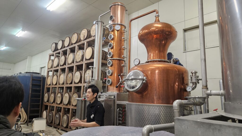 梅ヶ枝酒造ウィスキー蒸留装置